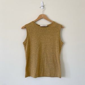 Sleeveless Mustard Top